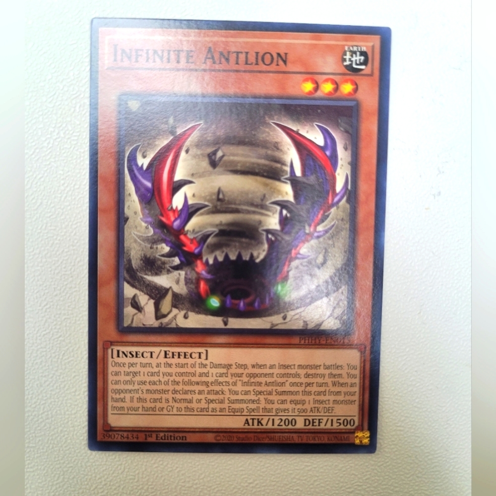 Photon Hypernova Infinite Antlion PHHY-EN015 Insect Level 3 Yu-gi-oh Card